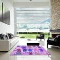thumbnail image 7 of Ahgly Company Machine Washable Indoor Rectangle Transitional Violet Purple Area Rugs, 8' x 12', 7 of 7