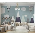 thumbnail image 4 of Kids Wallpaper Wall Mural - Balloon Land, 4 of 5