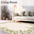 thumbnail image 2 of ODIKA 5'x7' Machine Washable Non-Slip Area Rug, Botanical Vine Interlocking Design with Subtle Baroque Flourish Detailing High Traffic Rug with Pad, Beige, 461230, 2 of 8