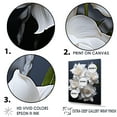 thumbnail image 3 of Designart "Pure White Daffodils" Daffodils Floater Framed Wall Decor, 3 of 5