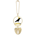thumbnail image 1 of Crow Crown Animal Wing Art Deco  Fashion Car Keychain Angel Wing Pendant, 1 of 4
