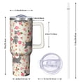 thumbnail image 2 of OBREWU Schnauzer Dog and Flower Tumbler with Handle and Lid,Schnauzer Dog and Flower 40oz Double Wall Vacuum Insulated Tumbler,Cups Gift for Women and Men, 2 of 7