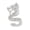 Silver & White, variant on Rhinestone Dragon Brooch Pin for Women Chinese Zodiac Dragon Brooch Collar Pin Fashion Clothing Coat Jewelry Party Accessories