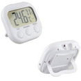 thumbnail image 2 of YZHM Digital LCD Indoor Thermometer Hygrometer Gauge Clock Temperature Humidity Meter, 2 of 7
