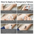 thumbnail image 3 of Tatuajes temporales de encaje blanco para mujeres, adolescentes y niñas: 10 hojas de pegatinas de tatuajes falsos de encaje blanco, 3 of 5