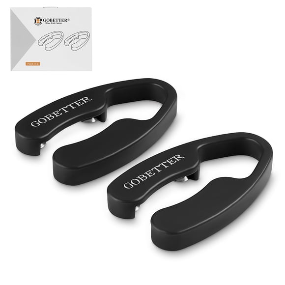 Cortador de papel de aluminio GOBETTER, diseño magnético, con 4 cuchillas, color negro