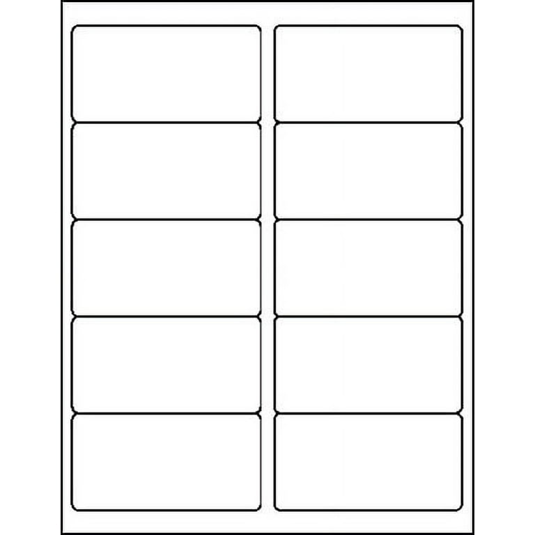 MACO ML1000 White Laser/Inkjet Shipping & Address Labels, 2 x 4