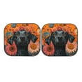 thumbnail image 7 of Daiia Sunflower Black Dog 2PCS Car Windshield Sun Shade, Foldable Sun Shield for Car Front Window, Auto Sun Blocker Visor Protector Universal for Truck SUV Pickup-Small, 7 of 7