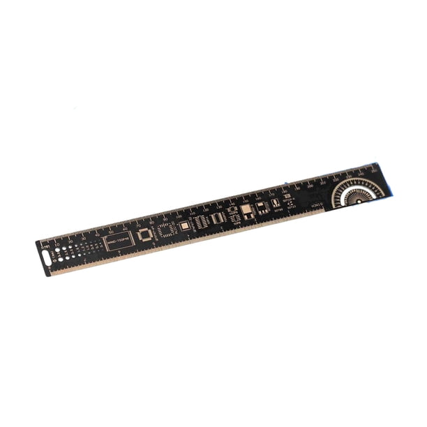 Yuarrent Regla de PCB Escala transparente Unidad de embalaje de PCB Accesorio de referencia ligero Reglas de medición compactas para ingeniero Type3 NO3 Yuarrent HA024643-02