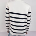 thumbnail image 4 of Guardurnaity Suéter a rayas de moda para mujer, cálido y cómodo, varios colores disponibles, invierno para mujer Prendas para la parte del cuerpo Negro S, 4 of 6