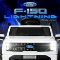 thumbnail image 3 of Best Choice Products Kids 12V Ride On Car Officially Licensed Ford Lightning Truck w/ Remote, LED Lights - White, 3 of 9