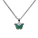 thumbnail image 4 of 2pcs de Forma Animal Collar de Humor con Tema de Tortuga Mariposa Cambio de Cadena de material acero Inoxidable 50cm, 4 of 9