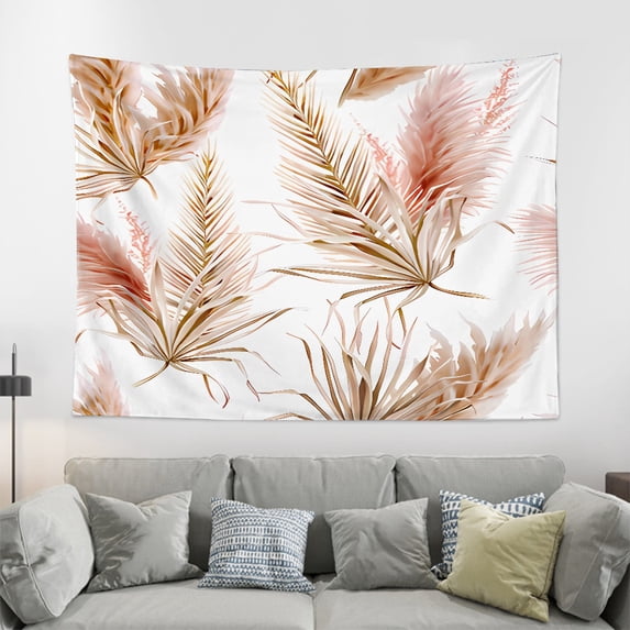 Tapestry Aesthetic Sketched Floral Print Tapestry Bedding Tapestry for Bedroom