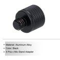 thumbnail image 3 of Uxcell 5Pcs Mic Stand Adapter 1/4 Female to M8 Male Thread Screw Adapter Aluminum Alloy Microphone Tripod Stand Mount, 3 of 6