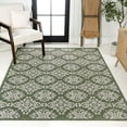 thumbnail image 3 of JONATHAN Y TUSCAN SUN 8 x 10 Area Rug, Amora Traditional Mediterranean Tile Design - Green/Cream, TSN206D-8, 3 of 9