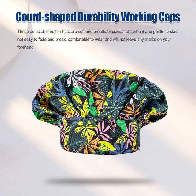 Operating Hats Nurses Long-time Service Gourd-shaped Pure Color Button Professional Assorted Colors Multifunctional Working Caps PP-34