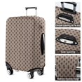 thumbnail image 5 of Brown Bigfoot Pattern Luggage Cover Fashion Suitcase Cover Baggage Covers Fit 25-28 Inch Luggage (Go Travel), 5 of 5