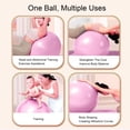 thumbnail image 4 of Gym Ball, Inflatable Exercise Ball with Pump for Balance Blue,Pink, 4 of 7
