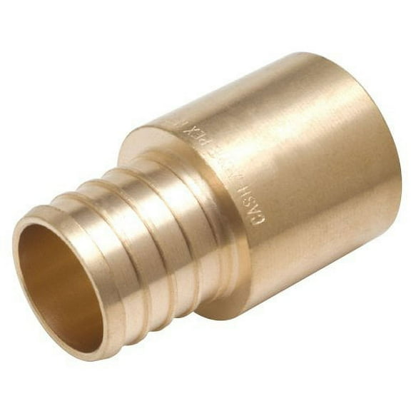 1 in. Brass PEX Barb x Male Copper Sweat Adapter