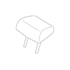 Genuine OE Subaru Headrest, Center - 64261SG050LL