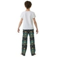 thumbnail image 5 of FORMRS Kids Pajama Pants with Pockets Size 6-8Y Boys Lounge Sleep Bottoms, Gold Peacock Pattern, 5 of 8