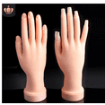 thumbnail image 6 of Nail Trainning Bendable Table Mount Manicure Practice Hand Soft Flexible Mannequin Hand Nail Art Trainer Manicure Practice Tool, 6 of 8