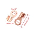 thumbnail image 2 of Unique Bargains 10pcs 10A Copper Ring Terminals Lug Non-Insulated Battery Wire Connector for Auto, 2 of 2