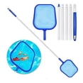 thumbnail image 1 of Pool Skimmer Net with 5 Sections 47" Detachable Pole, Leaf Skimmer Mesh Rake Net for Spa Pond Swimming Pool, Pool Cleaner Supplies and Accessories, 1 of 9
