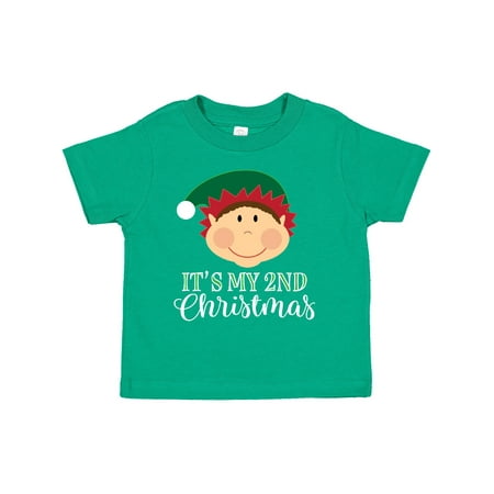 

Inktastic My 2nd Christmas Holiday Elf Gift Toddler Boy or Toddler Girl T-Shirt