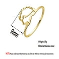 thumbnail image 5 of Sloth Ring Stainless Steel Jewelry Handmade Women Gift, 5 of 5