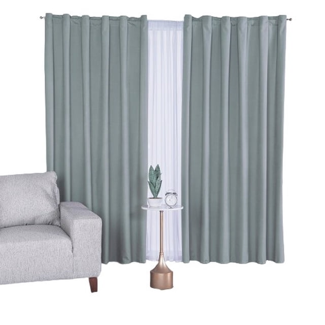Cortina Decorativa Neo Colchas Concord Gris Estándar