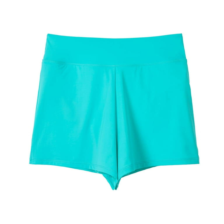 Siilsaa Womens Swim Shorts Women Buttons Running High Waist Bikini