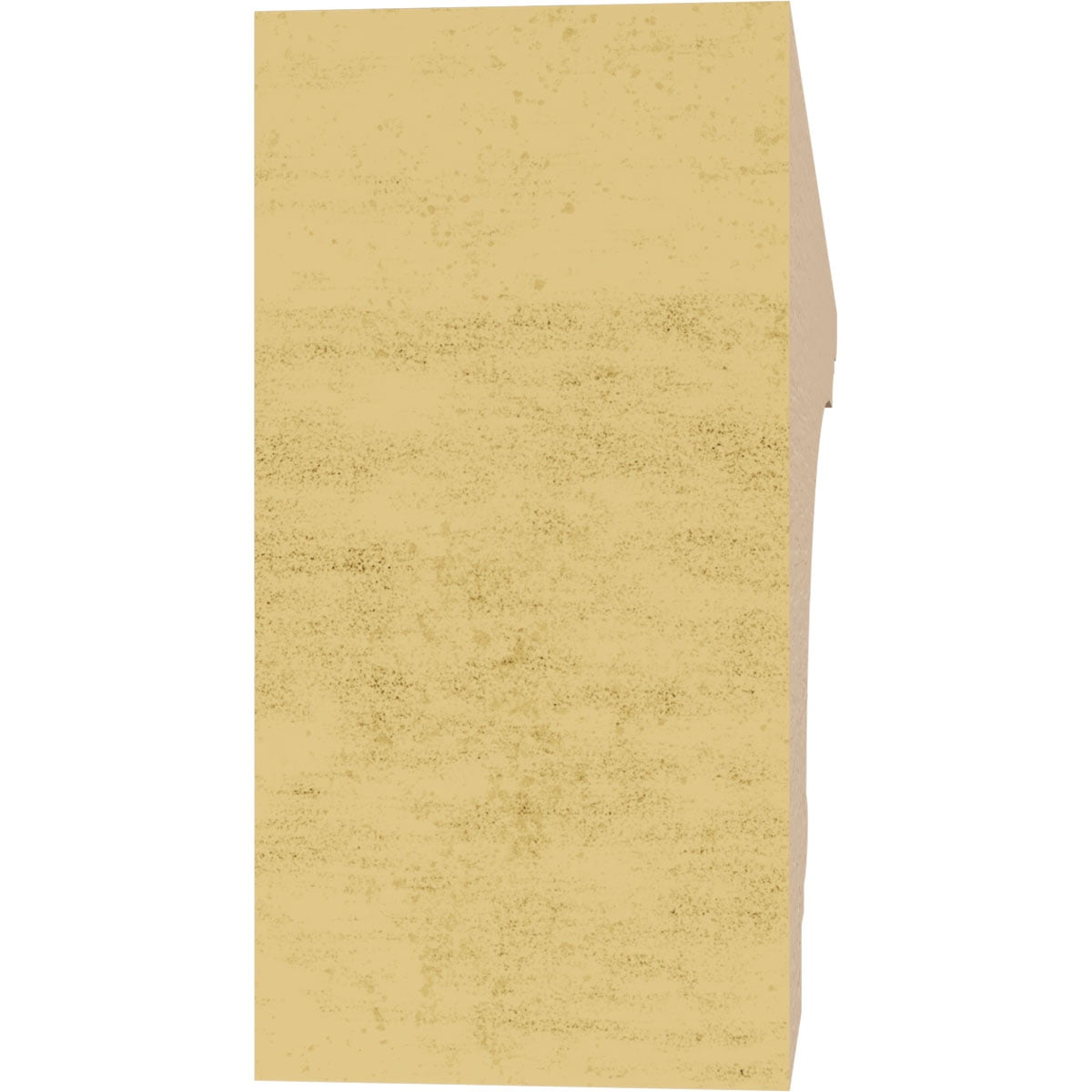 2"W x 12"D x 4"H Thin Hughes Rough Cedar Woodgrain TimberThane Corbel, Primed Tan