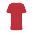thumbnail image 6 of Long T Shirts for Women Short Sleeve Summer Tops V Neck Plain Loose Casual Blouse Tunic Tops Tee Shirt, 6 of 6