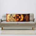 thumbnail image 7 of Halloween Body Pillow Cover, Halloween Full Moon Pumpkin Bat Halloween Decorations Body Pillow Cases with Zipper Soft Smooth Skin Friendly Long Pillow Case 20x60 inches, 1Pc, 7 of 7