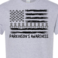thumbnail image 4 of Inktastic Parkinson's Awareness Gray Ribbons and Flag T-Shirt, 4 of 5