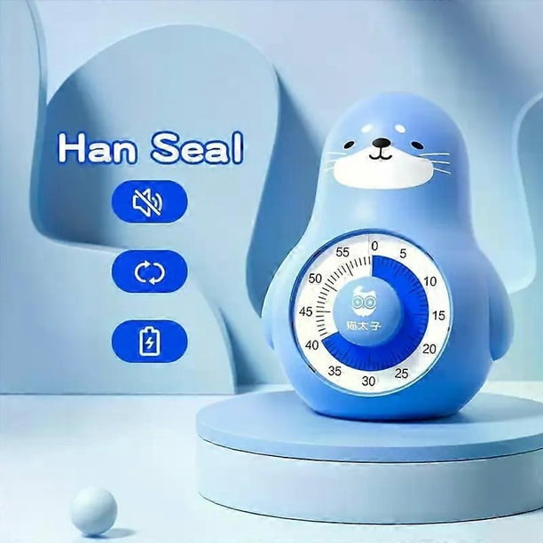 Blue Cute Visualized Timer Learning Children's Special Time Manager Reminder Clock Self-discipline Timing Countdown Alarm Clock