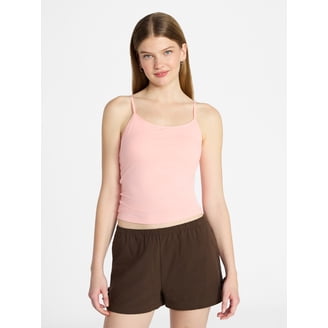 No Boundaries Cropped Textured Stitch Tank Top, Women's XXS-XXL