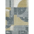 thumbnail image 2 of Addison Rugs Mayfield Premium Machine Washable Transitional Mid Century Gray Rectangle Rug, 10' X 14' Machine Washable Transitional Mid Century Gray Oversized Sherpa Throw Blanket, 2 of 7
