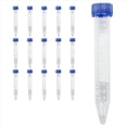 thumbnail image 2 of Tubos de CentríFuga CóNicos CientíFicos de 15 Ml, [Paquete de 250] Tubos de Ensayo de PláStico con Tapones de Rosca, Tubos de Ensayo EstéRiles de 15 Ml con Tapas, 2 of 8