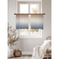 thumbnail image 5 of Sheer Curtains 54 Inches Long, Brown Grey Ombre Light Filtering Window Curtains for Living Room/Bedroom, Modern Abstract Art Aesthetics Rod Pocket Voile Sheer Curtain Drapes, 52"W x 54"L, 2 Panels, 5 of 8