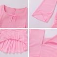 thumbnail image 7 of IBTOM CASTLE Teen Girls Dress Graduation Dress for Girls Long Bell Sleeve Mermaid Hem Prom Bodycon Dress With Shorts Bowknot Slim Fit Dresses Homecoming Birthday Outfit Pink, 7 of 7