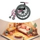thumbnail image 5 of Silla de ruedas de juguete, modelo en miniatura de silla de ruedas, juguete de rol, micro paisaje, artículo de colección, juguete realista para niños,, 5 of 8