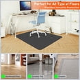 thumbnail image 4 of Limerenc Office Chair Mat for Hardwood Floor, Non-Slip Desk Computer Rolling Chair Mat, Dark Gray, 4 of 6