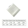 thumbnail image 2 of Stopper Kitchen Bathroom Shower Drain Cover Colander Bathroom Accessories 304 stainless Floor drain pad Sink Strainer Square Drain Cover Hair Filter 8.6CM, 2 of 7