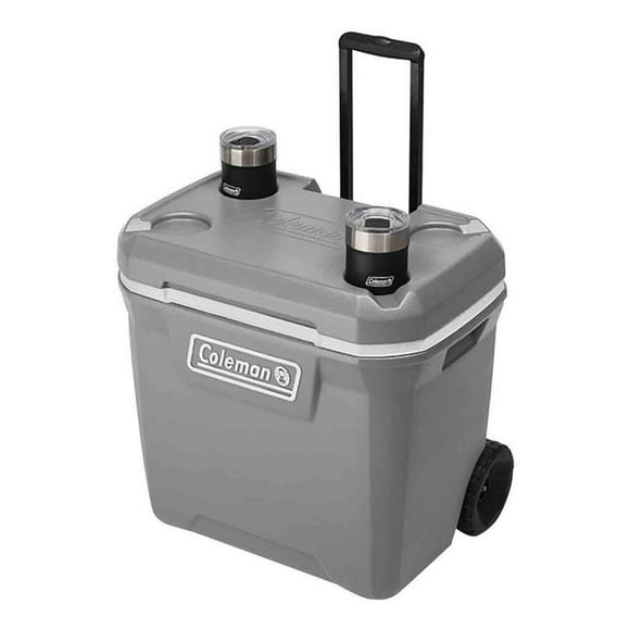 Hielera 65qt Cooler Ruedas Portatil Portavasos 61lts Coleman Coleman 3000006476