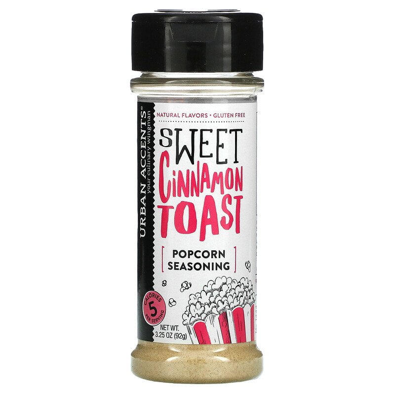 Urban Accents, Popcorn Seasoning, Sweet Cinnamon Toast, 3.25 oz