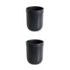 thumbnail image 3 of bote de basura Cateissary de plástico con gran capacidad negro Talla grande 2Conjunto, 3 of 6