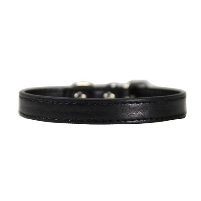 2pcs Pu Leather Solid Soft Colorful Pet Dog Collar For Small Medium Large Dogs Neck Strap Adjustable Safe Labrador Puppy Kitten Cats Collar_Jiuedso