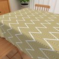 thumbnail image 4 of Nanqianyi Olive Chevron Pattern Rectangle Tablecloth,70x60 Inch,Polyester Waterproof Oilproof Table Cover,Kitchen Dining Decor, 4 of 6